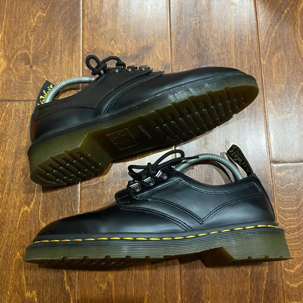 Dr. Martens 1461 Pascal Verso 3-Eye Oxford Derby Black Leather Shoes Men's 7